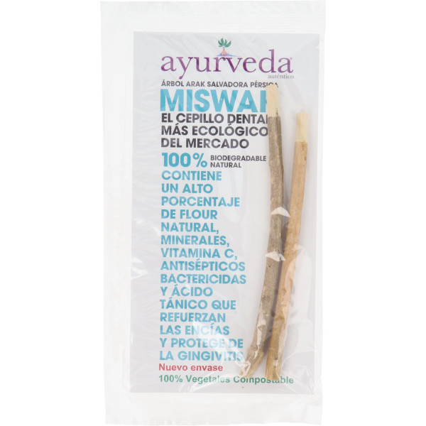 Brosse à Dents Ecologique Ayurveda Miswak Bambou