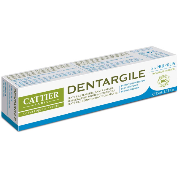 Cattier Dentifrice Dentargile Propolis 75 ml