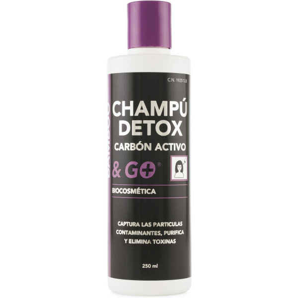 Pharma&go Shampooing Detox au Charbon Actif 250 Ml