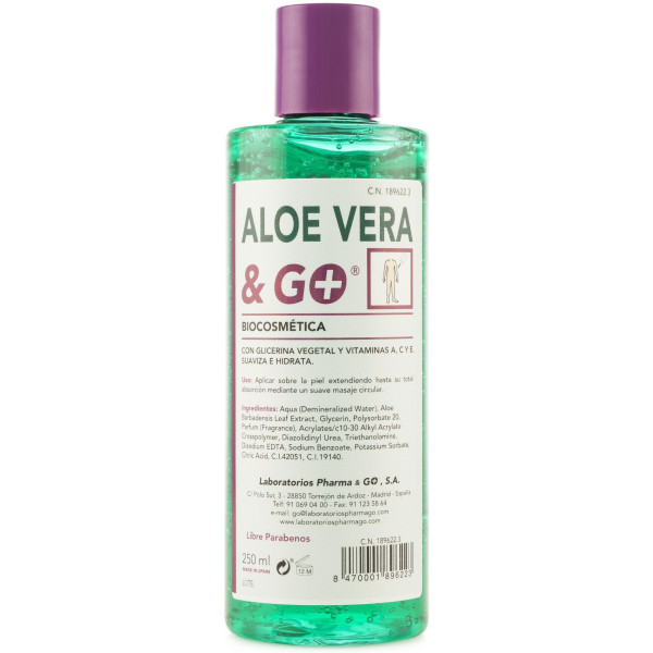 Pharma&go Aloe Vera Gel & Go 250 ml