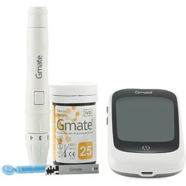Pharma&go Gmate Glucometer+strips (25u) +lancetten+lancethouder