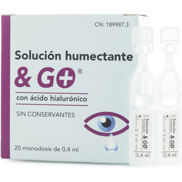 Pharma&go Solução Hidratante & Go 20 unidades 0,4ml