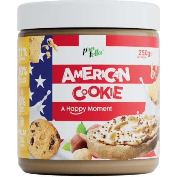 Protella American Cookie Dough 250 Gr - Sans sucre ajouté, avec protéines