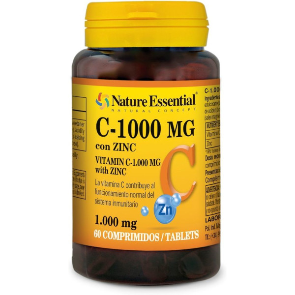 Nature Essential Vitamin C 1000 mg + Zink 60 Komp