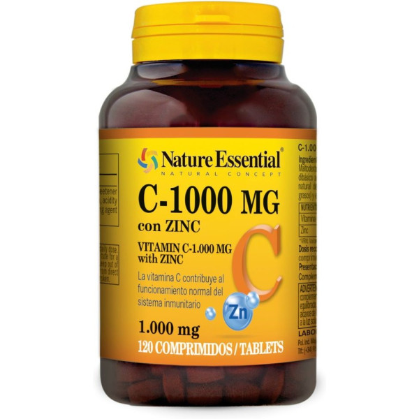 Nature Essential Vitamin C 1000 mg + Zink 120 comp