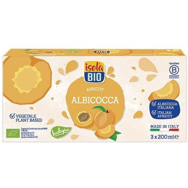 Succo Di Albicocca Biologico Isolabio 3x200 Ml