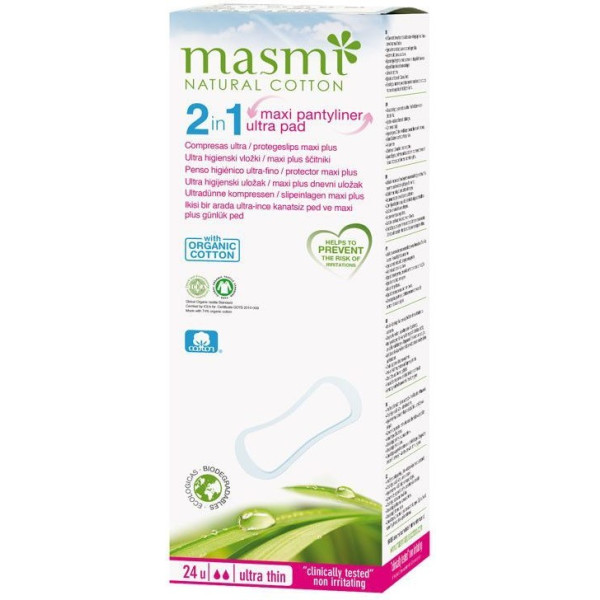 Masmi 2-in-1-Slipeinlage Maxi Plus / Compress Ultra Plus