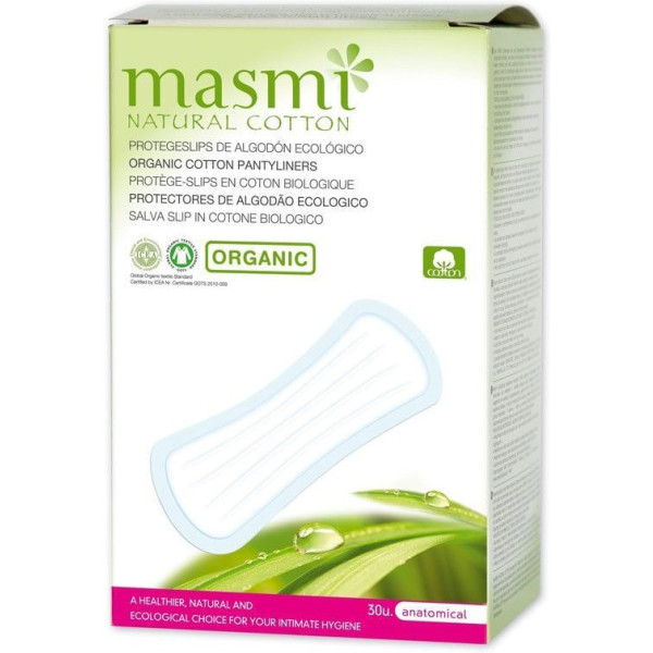 Protège-slips anatomiques Masmi Masmi coton naturel