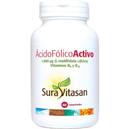 Sura Vitasan Actief Foliumzuur 1000 microgram 60 tabletten