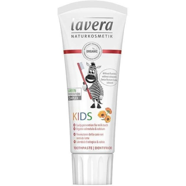 Lavera Dentifricio per Bambini Senza Fluoro Calendula Bio & Calcio