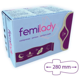 Femilady Night Compress 8 Camadas 8 Unidades