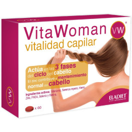 Eladiet Vitawoman Vitalidade Capilar 60 Comp