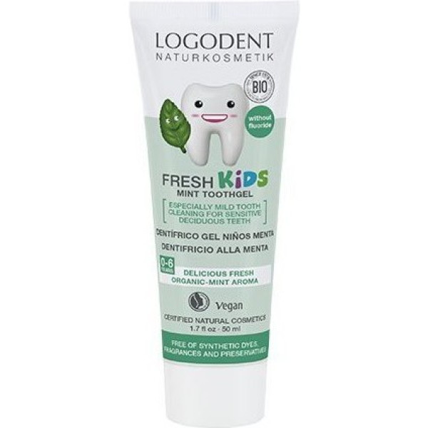 Logona Dentifrice Enfants Menthe (Sans Fluor) 50 Ml