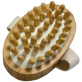 Spazzola da massaggio anticellulite in bambù Naturabio