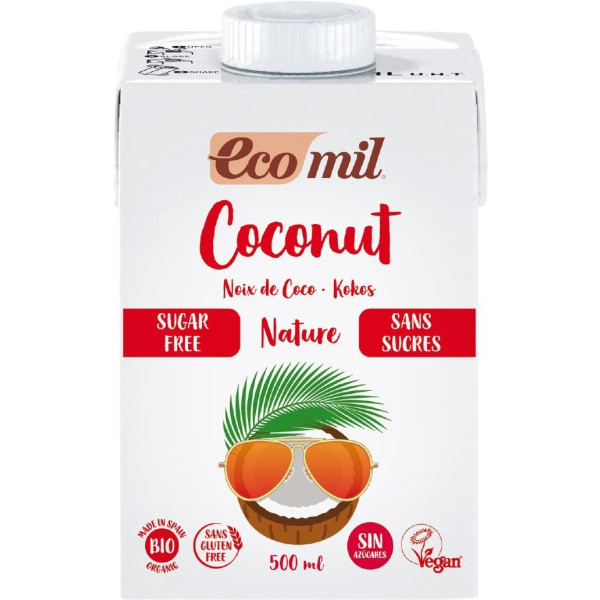 Ecomil Bebida De Coco Ecológica Nature 500ml