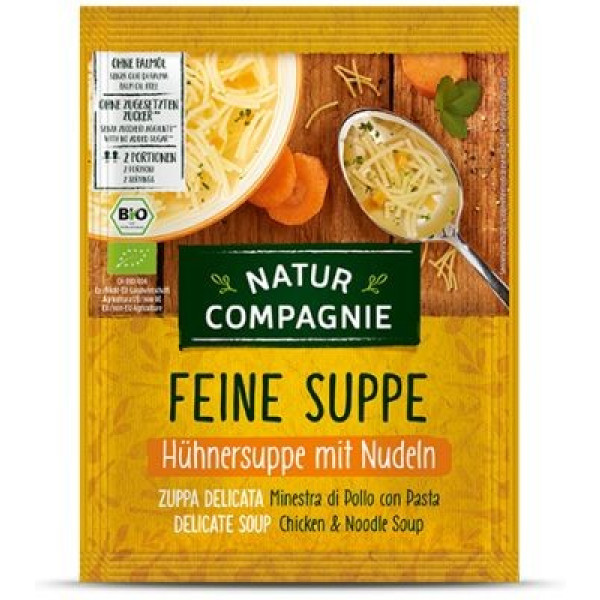 Sopa de Frango Natur Compagnie Com Noodles 40 G Bio
