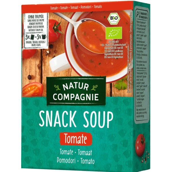 Natur Compagnie Soupe Tomate Bio Instantanée 3x 20 Gr