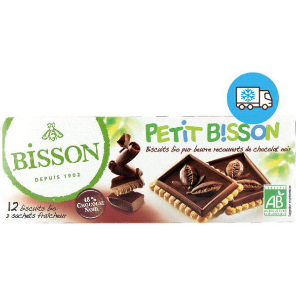Bisson Petit Zwarte Chocolade Biscuit 150 G