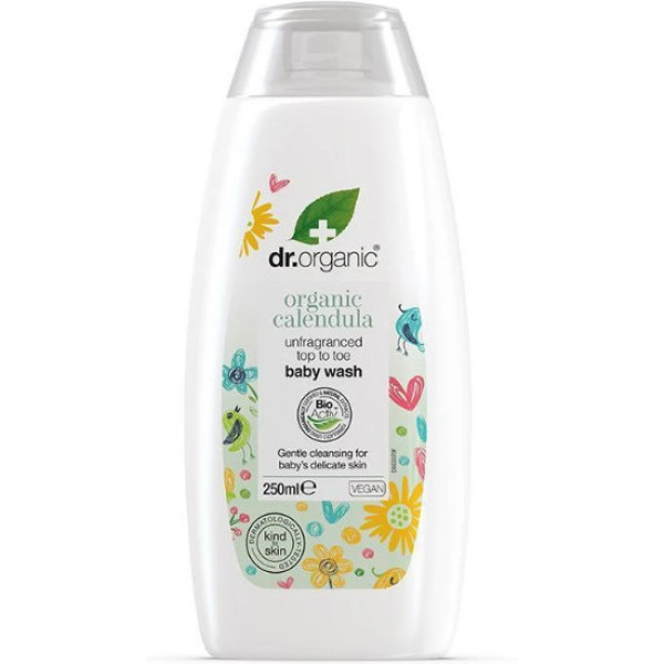 Dr Organic Calendula Bébé Shampoing Et Gel De Bain 250 M