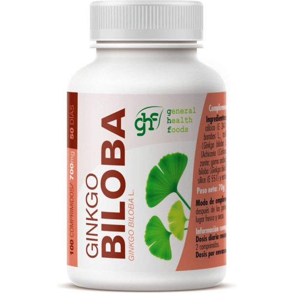 Ghf Ginkgo Biloba 700mg 100 Comp