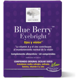 New Nordic Blue Berry Euphraise Yeux Et Vision 60 Comp