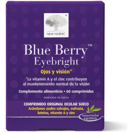 Nieuwe Nordic Blue Berry Eyebright Eyes And Vision 60 Comp