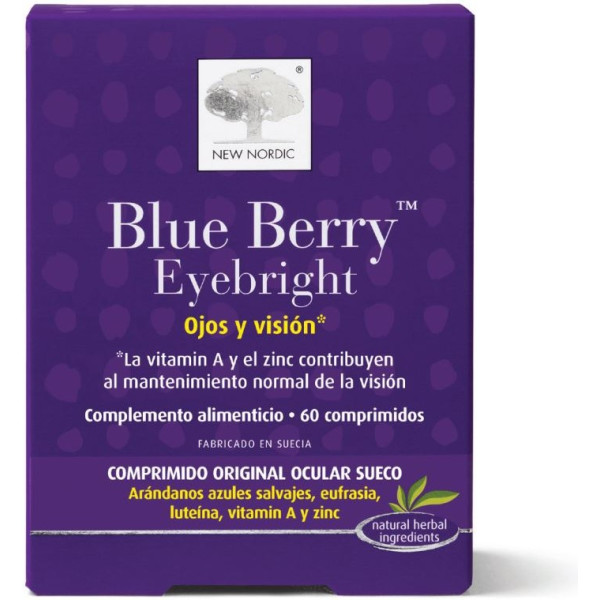 New Nordic Blue Berry Euphraise Yeux Et Vision 60 Comp