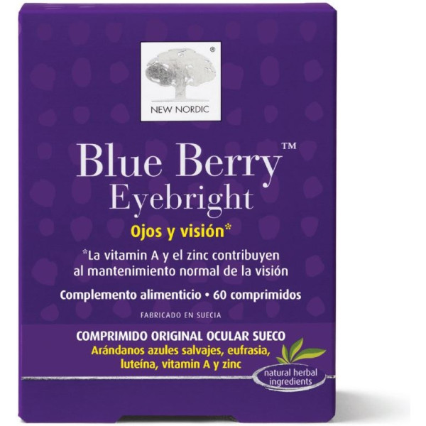 Nieuwe Nordic Blue Berry Eyebright Eyes And Vision 60 Comp