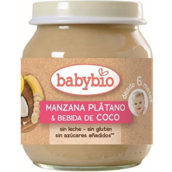 Babybio Manzana Platano Coco 130 G