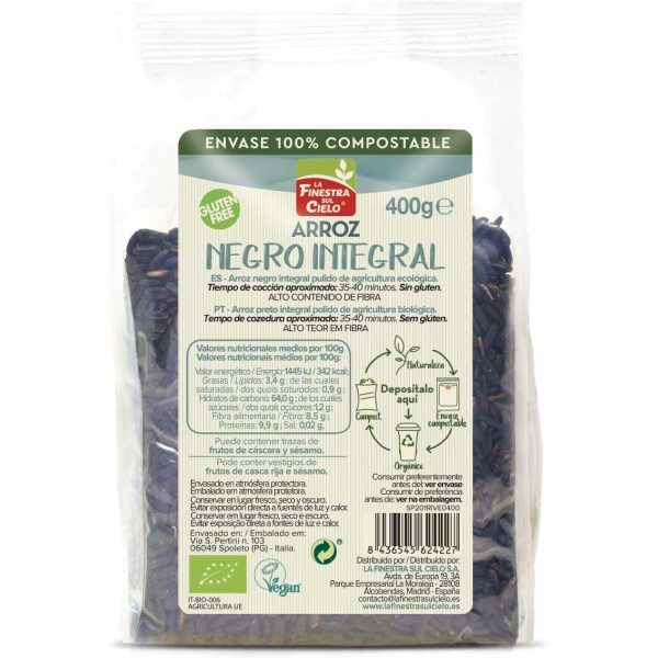 Finestra Riz Complet Venus Noir Bio 400g
