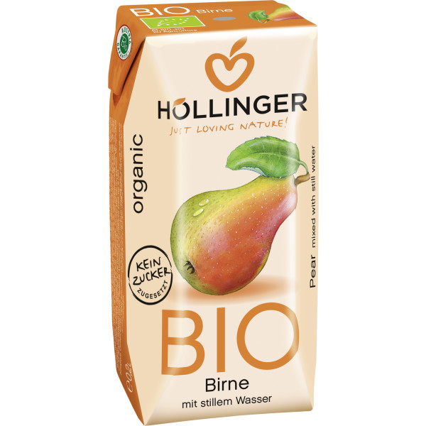Hollinger Minibrick Birnensaft Bio 3 x 200 ml