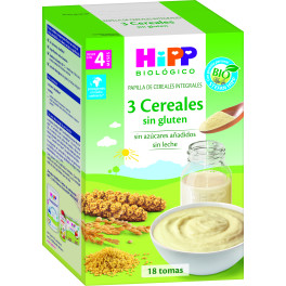 Hipp 3 Cereales Sin Gluten Bio 400 G