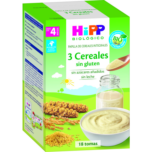 Hipp 3 Céréales Sans Gluten Bio 400 G