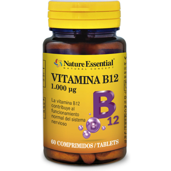 Nature Essential Vitamina B-12 1000 Mcg 60 Comp