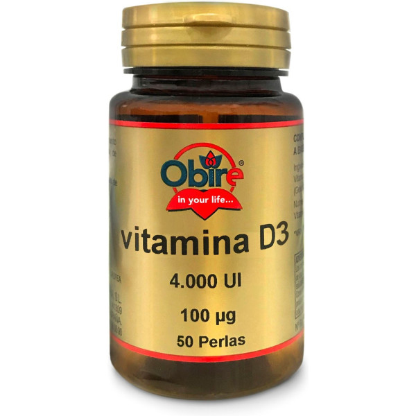 Obire Vitamina D3 100 Mcg (4000 U.i) 50 Perlas