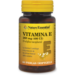 Nature Essential Vitamina E-400 U.i. Natural 60 Perlas