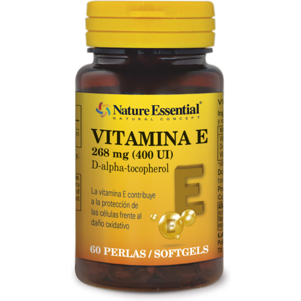 Nature Essential Vitamina E-400 U.i. Natural 60 Perlas