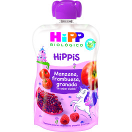 Hipp Pochettes Licorne Pomme, framboise, grenade Bio 10