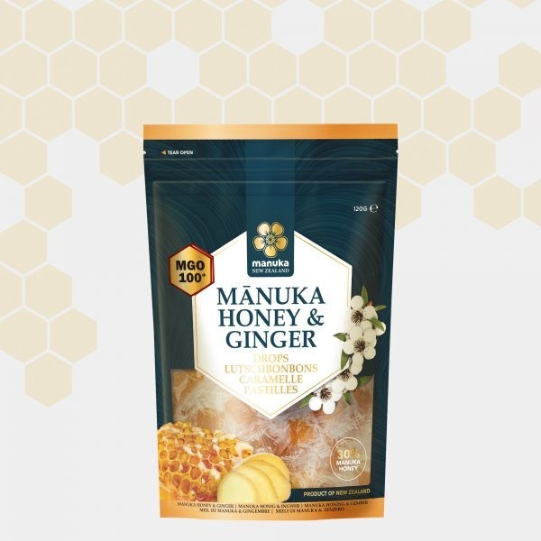 Manuka Health Mgo Bonbons 100+ 30% Ingwer & Isomalt 120g