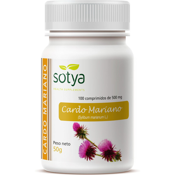 Sotya Milk Thistle 100 Comp - Food Supplement that Contributes to the Maintenance of a Healthy Liver - Suitable for Vegans