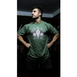 World Gym  .. Camiseta Manga Corta. Talla S. Color Verde