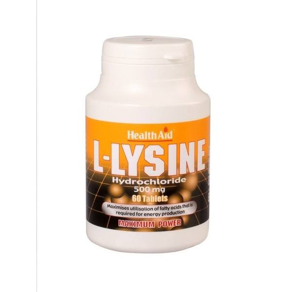 Health Aid L-lisina 500 mg 60 comp