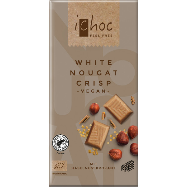Ichoc Chocolade Bla Vegan Praline Croc Avel Bio 80g