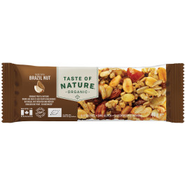 Taste Of Nature Caja 16 Barrita Nueces Brasil Semil Pasas Bio 40g