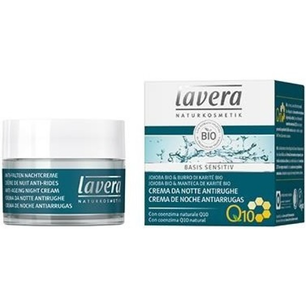 Lavera Crema Noche Q10 Basis Sensitiv 50ml