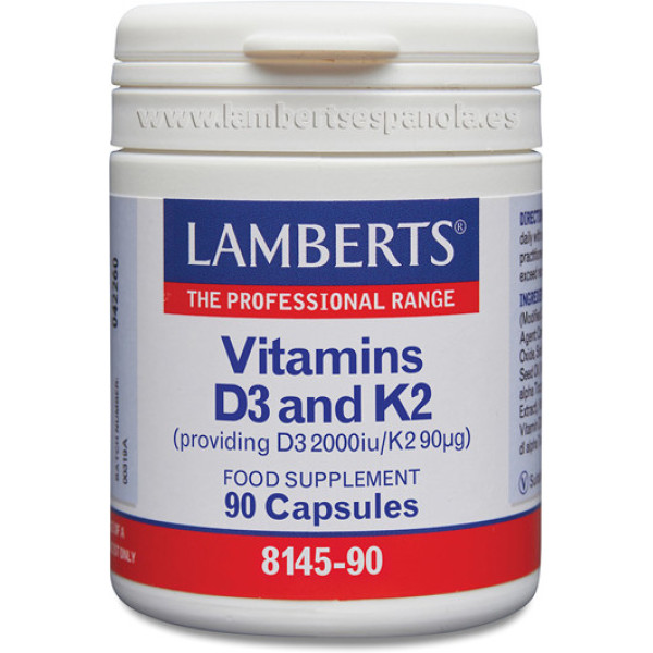 Lamberts Vitamine D3 2000 UI Y K2 90 µg 90 Caps
