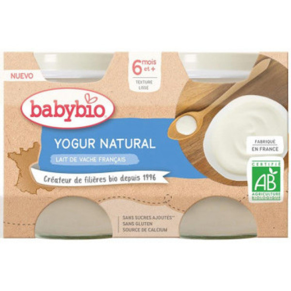 Babybio Natuurlijke Koe Yoghurt 2x130g