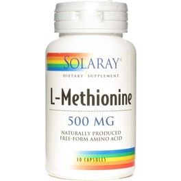 Solaray L-methionine 500 Mg 30 Caps