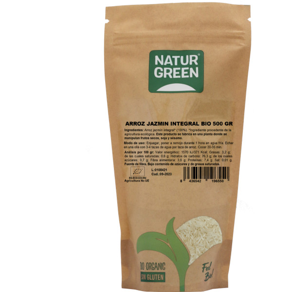 Naturgreen Bio Integral Riz Jasmin Doypack 500 Gr