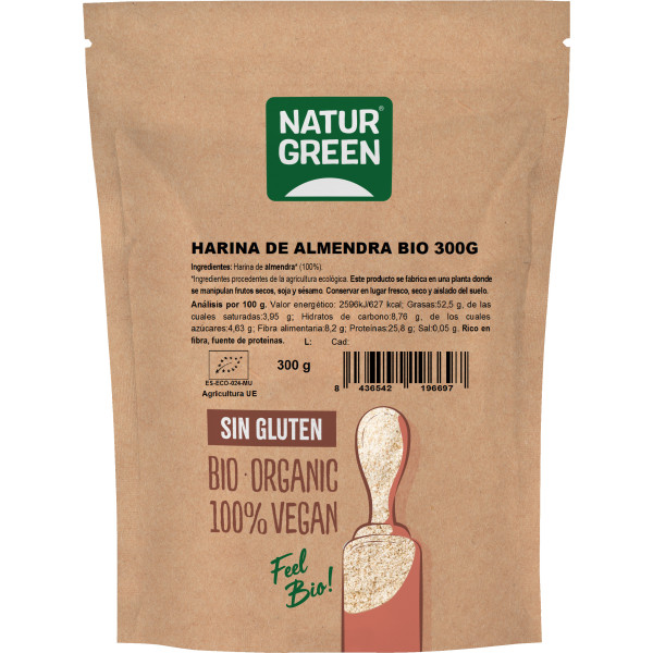 Naturgreen Biologisch Amandelmeel 300 G